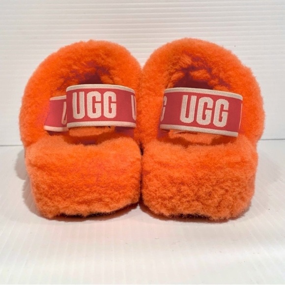 UGG Fluffy Orange Slippers - Picture 4 of 8